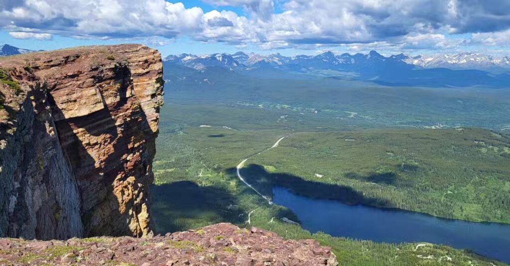 View of Beaver Mines Lake from Table Mountain Lookout